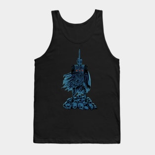 Templar with sword on skulls - Knights Templar Tank Top